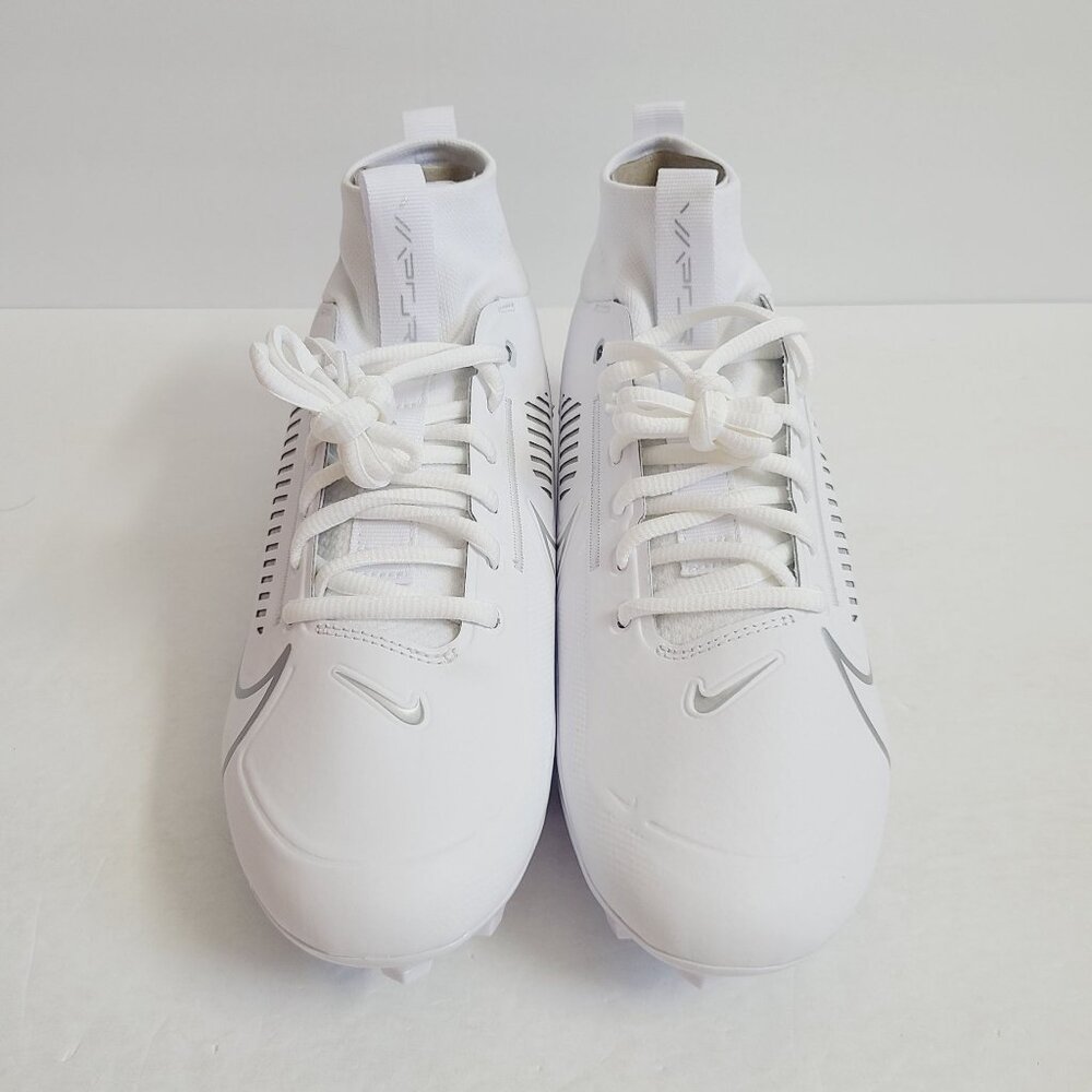 Nike Vapor Edge Pro 360 2 Football Cleats DA5456-102 Size 8.5 White Silver - Picture 2 of 8